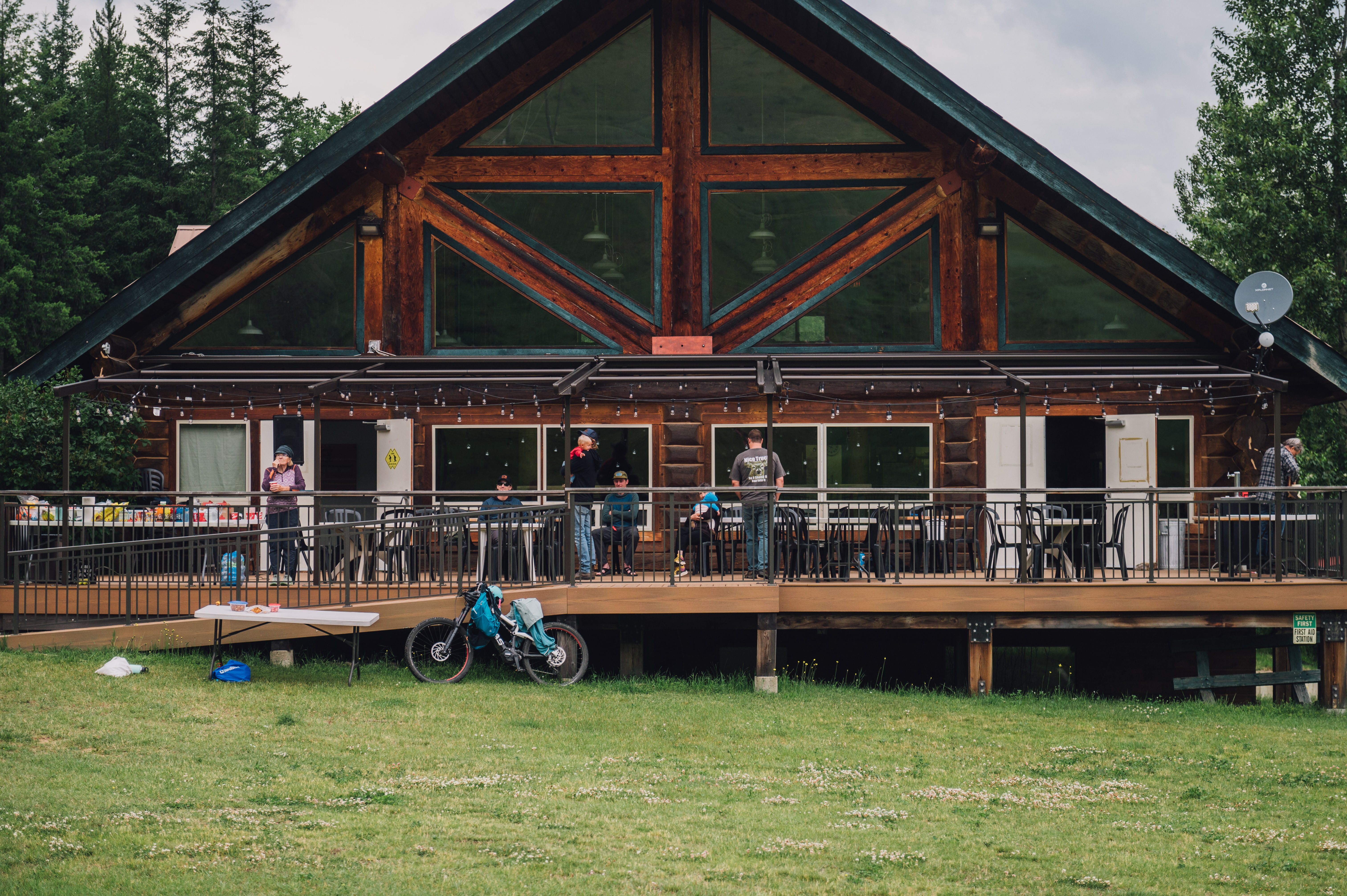 Clearwater Ski Hill lodge patio